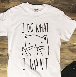 Short Sleeve T-Shirt • Cat "I Do What I Want"